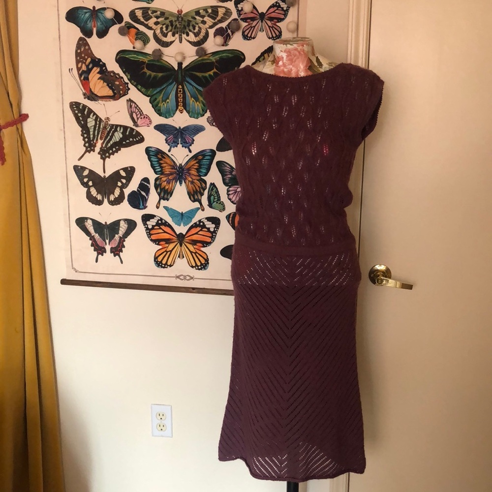 NWOT Plum Crochet vintage style Dress XS Kimchi & Blue